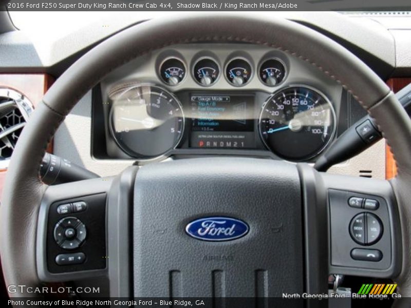 Shadow Black / King Ranch Mesa/Adobe 2016 Ford F250 Super Duty King Ranch Crew Cab 4x4