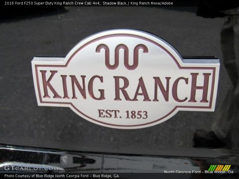 Shadow Black / King Ranch Mesa/Adobe 2016 Ford F250 Super Duty King Ranch Crew Cab 4x4