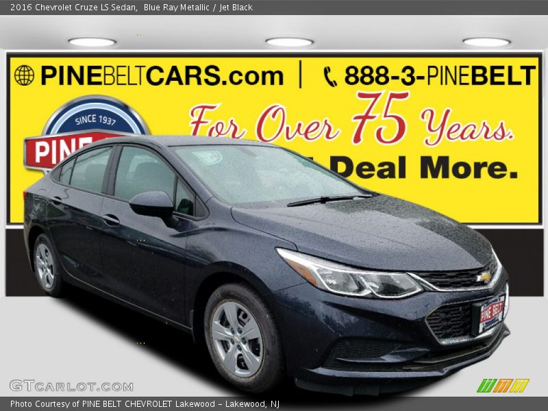 Blue Ray Metallic / Jet Black 2016 Chevrolet Cruze LS Sedan