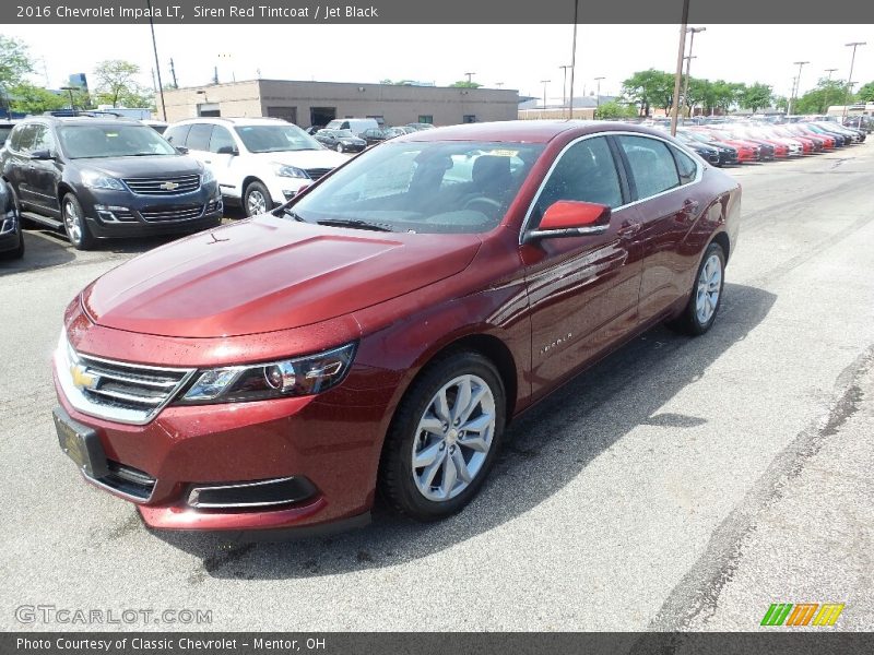 Siren Red Tintcoat / Jet Black 2016 Chevrolet Impala LT