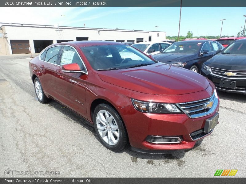Siren Red Tintcoat / Jet Black 2016 Chevrolet Impala LT