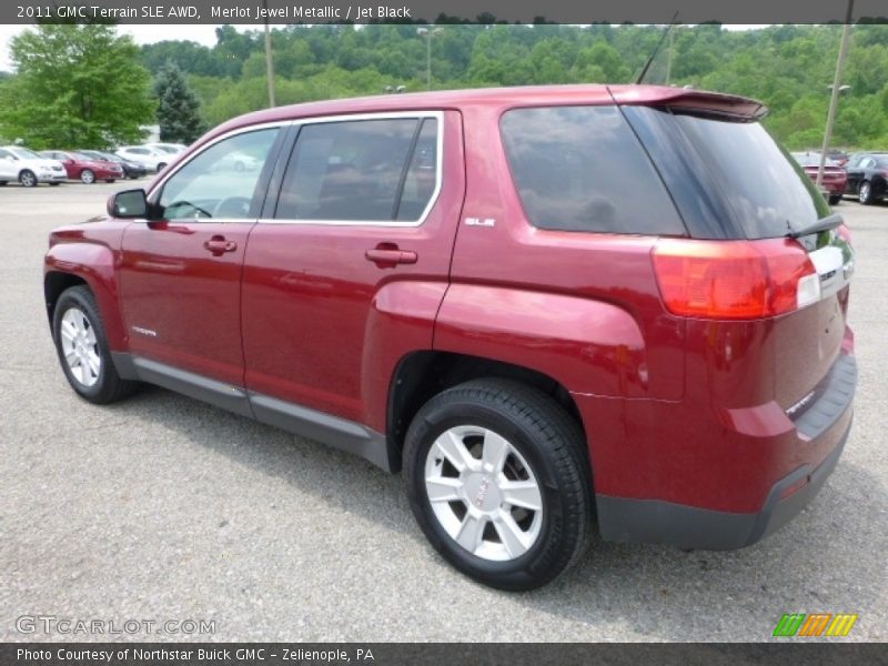 Merlot Jewel Metallic / Jet Black 2011 GMC Terrain SLE AWD