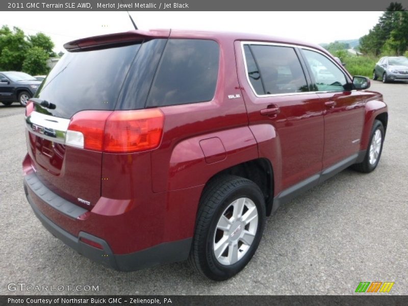 Merlot Jewel Metallic / Jet Black 2011 GMC Terrain SLE AWD
