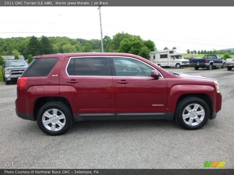 Merlot Jewel Metallic / Jet Black 2011 GMC Terrain SLE AWD