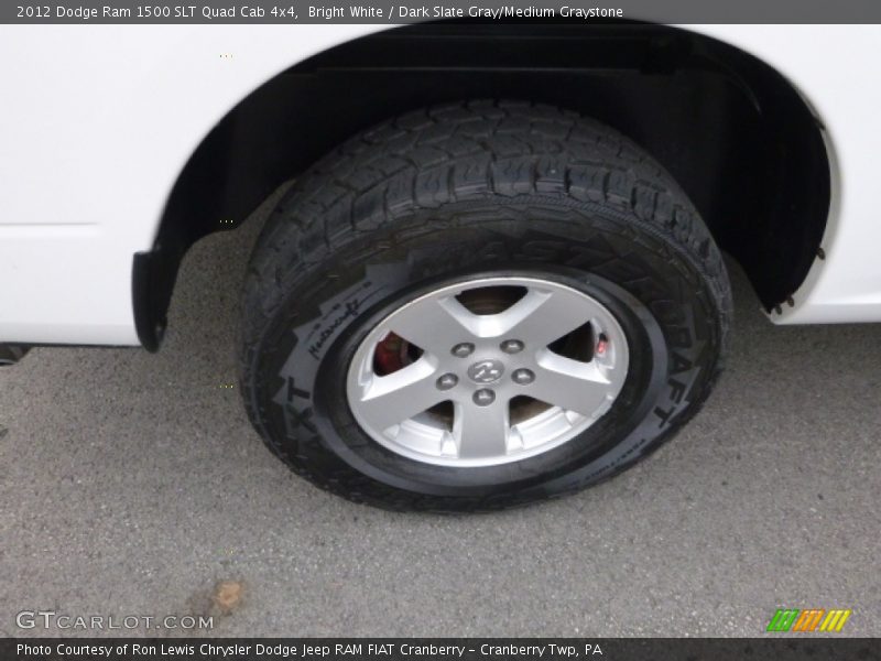 Bright White / Dark Slate Gray/Medium Graystone 2012 Dodge Ram 1500 SLT Quad Cab 4x4