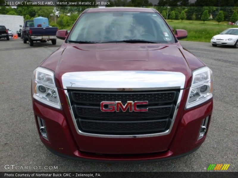 Merlot Jewel Metallic / Jet Black 2011 GMC Terrain SLE AWD