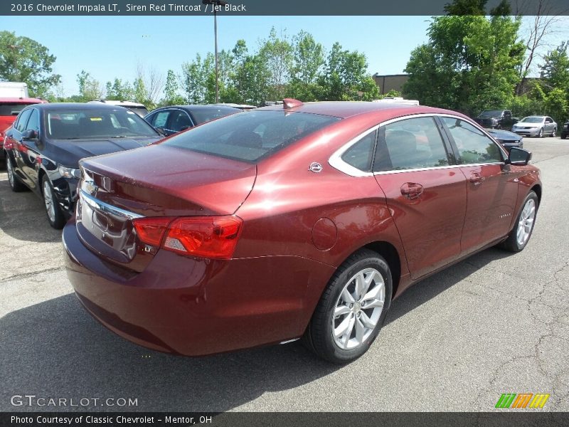 Siren Red Tintcoat / Jet Black 2016 Chevrolet Impala LT