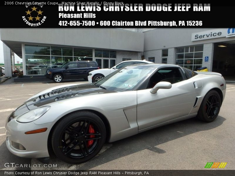 Machine Silver Metallic / Ebony Black 2006 Chevrolet Corvette Coupe