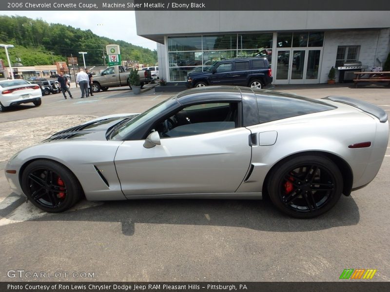 Machine Silver Metallic / Ebony Black 2006 Chevrolet Corvette Coupe