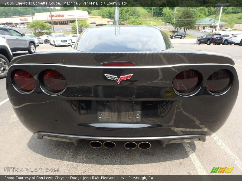 Machine Silver Metallic / Ebony Black 2006 Chevrolet Corvette Coupe