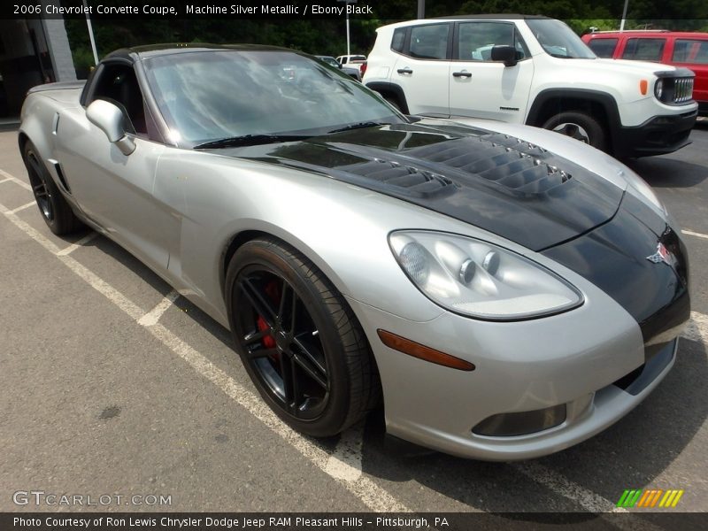 Machine Silver Metallic / Ebony Black 2006 Chevrolet Corvette Coupe