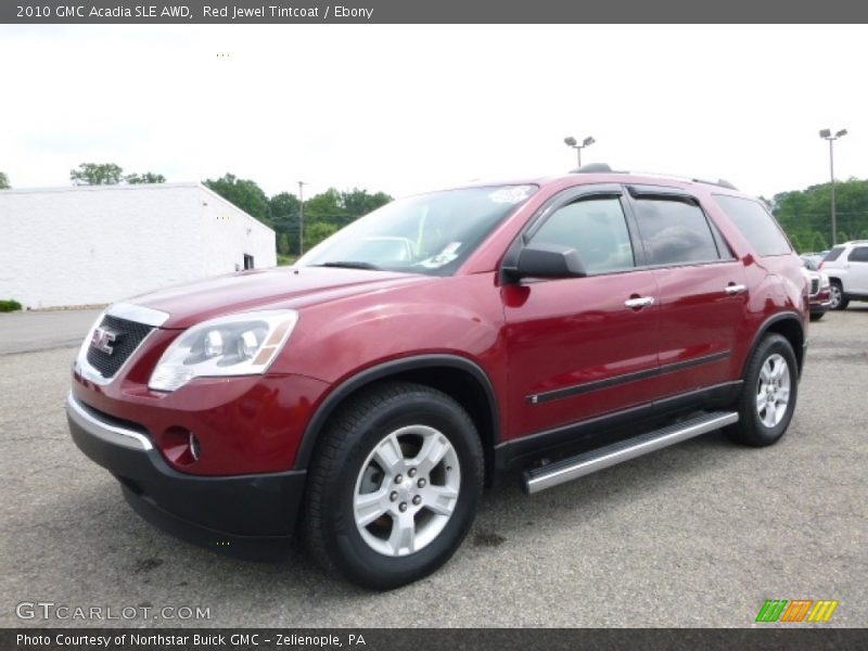 Red Jewel Tintcoat / Ebony 2010 GMC Acadia SLE AWD