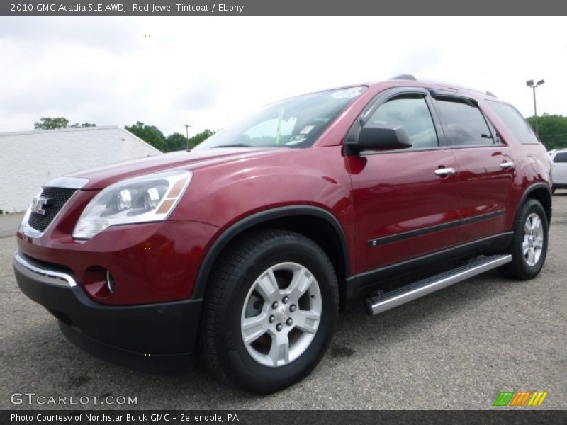 Red Jewel Tintcoat / Ebony 2010 GMC Acadia SLE AWD