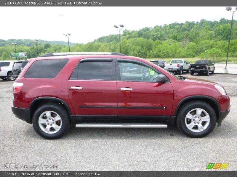 Red Jewel Tintcoat / Ebony 2010 GMC Acadia SLE AWD