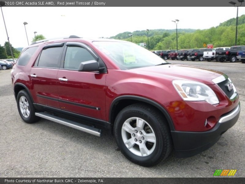 Red Jewel Tintcoat / Ebony 2010 GMC Acadia SLE AWD