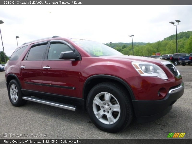 Red Jewel Tintcoat / Ebony 2010 GMC Acadia SLE AWD