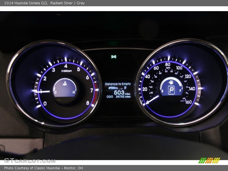 Radiant Silver / Gray 2014 Hyundai Sonata GLS