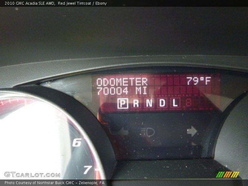 Red Jewel Tintcoat / Ebony 2010 GMC Acadia SLE AWD