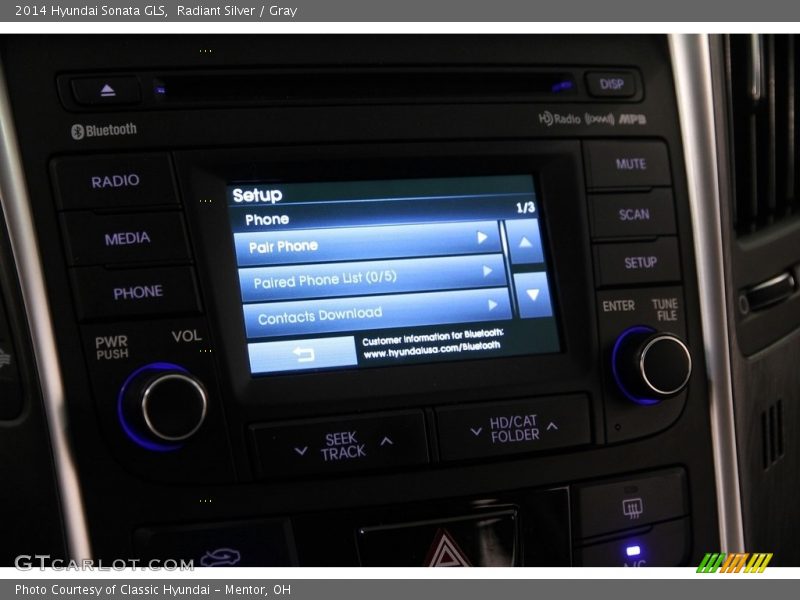 Radiant Silver / Gray 2014 Hyundai Sonata GLS