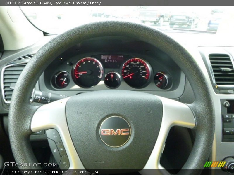 Red Jewel Tintcoat / Ebony 2010 GMC Acadia SLE AWD