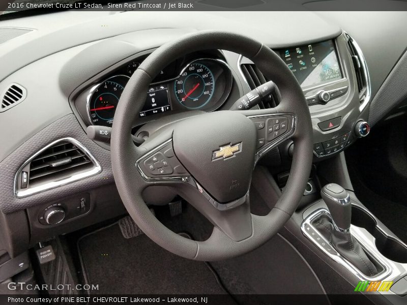 Siren Red Tintcoat / Jet Black 2016 Chevrolet Cruze LT Sedan