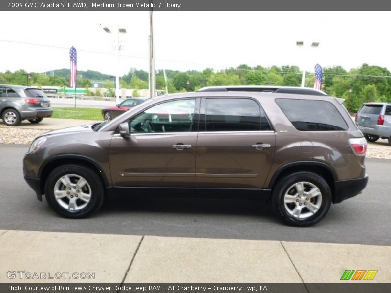 Medium Brown Metallic / Ebony 2009 GMC Acadia SLT AWD