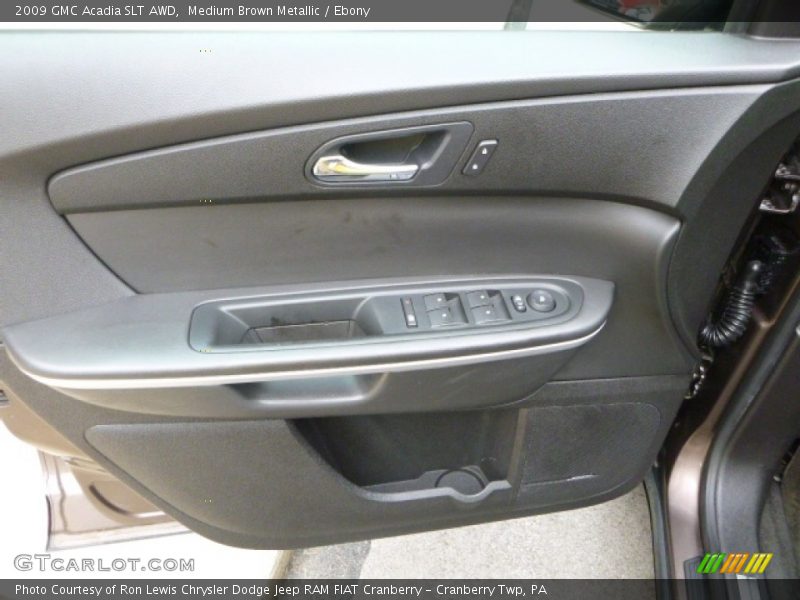 Medium Brown Metallic / Ebony 2009 GMC Acadia SLT AWD