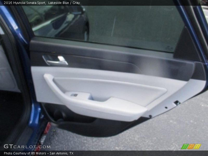 Lakeside Blue / Gray 2016 Hyundai Sonata Sport
