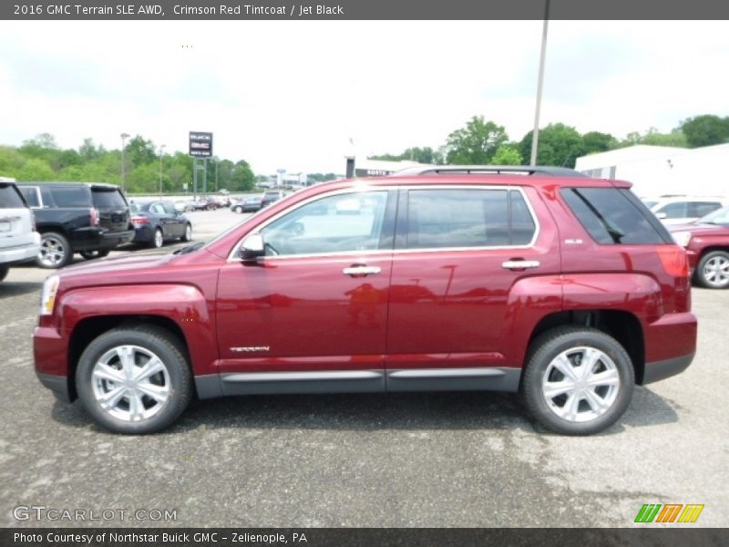 Crimson Red Tintcoat / Jet Black 2016 GMC Terrain SLE AWD