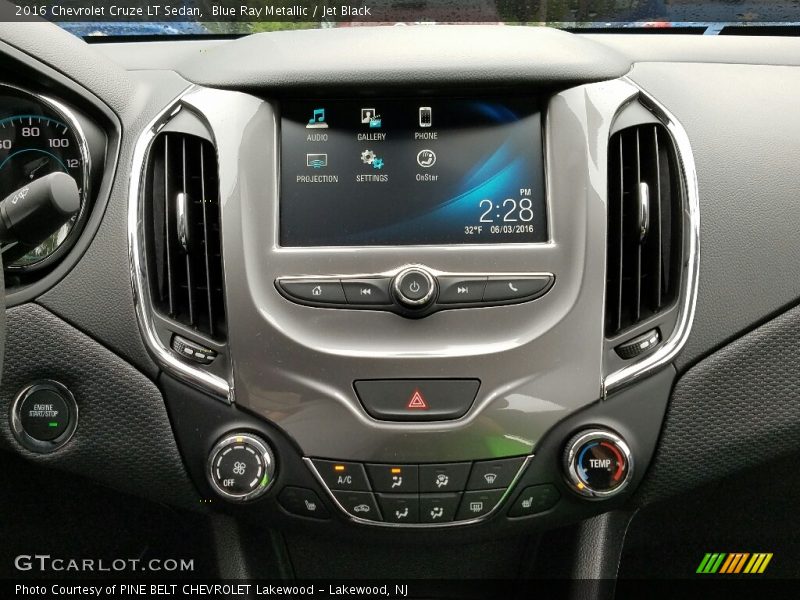 Blue Ray Metallic / Jet Black 2016 Chevrolet Cruze LT Sedan