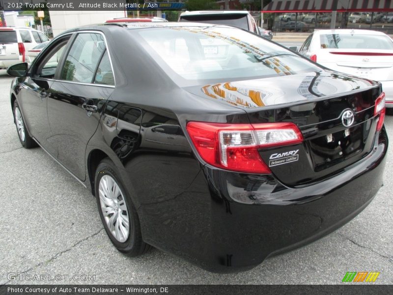 Attitude Black Metallic / Ash 2012 Toyota Camry LE