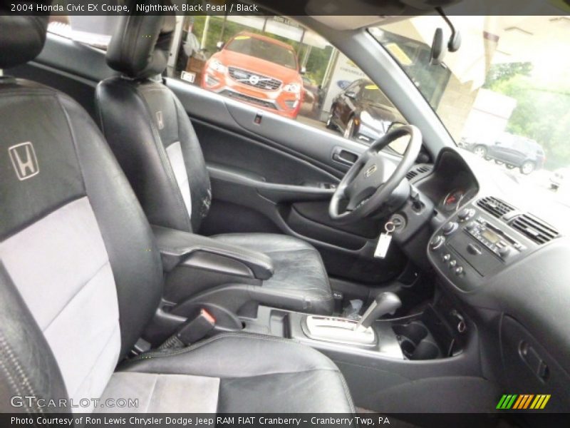 Nighthawk Black Pearl / Black 2004 Honda Civic EX Coupe