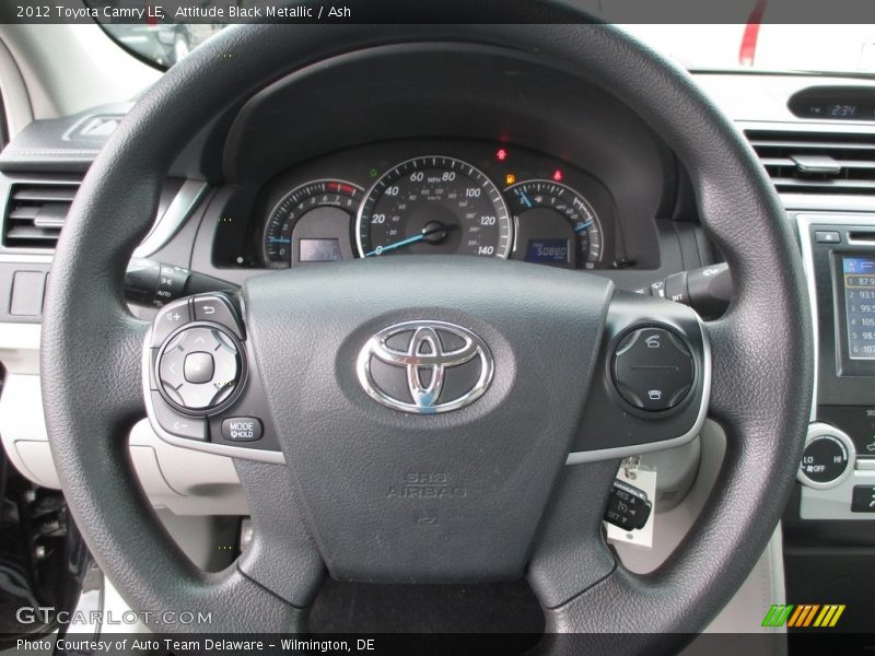 Attitude Black Metallic / Ash 2012 Toyota Camry LE
