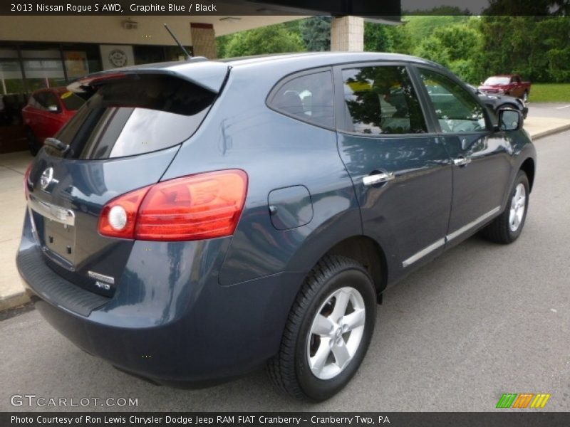 Graphite Blue / Black 2013 Nissan Rogue S AWD
