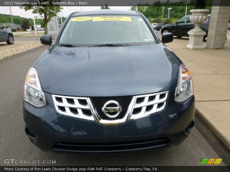 Graphite Blue / Black 2013 Nissan Rogue S AWD