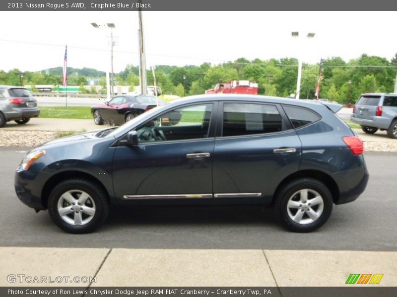 Graphite Blue / Black 2013 Nissan Rogue S AWD