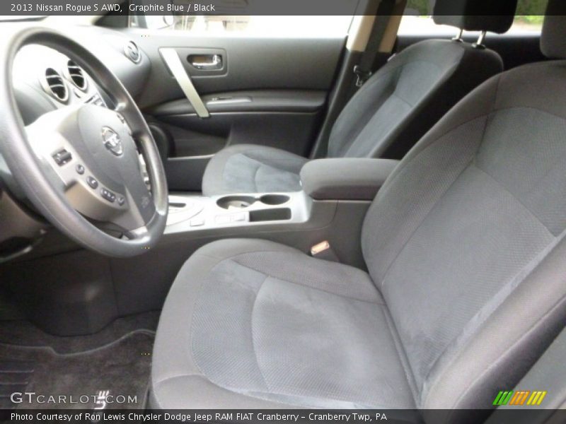 Graphite Blue / Black 2013 Nissan Rogue S AWD