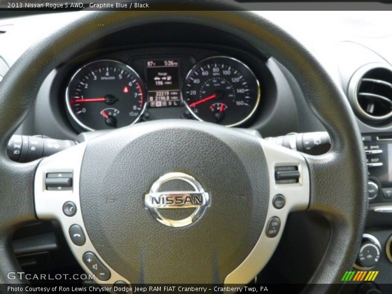 Graphite Blue / Black 2013 Nissan Rogue S AWD