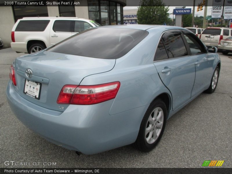 Sky Blue Pearl / Ash 2008 Toyota Camry LE