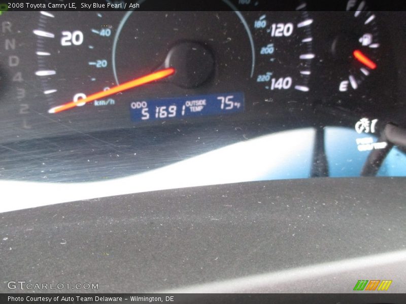 Sky Blue Pearl / Ash 2008 Toyota Camry LE