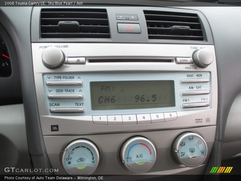 Sky Blue Pearl / Ash 2008 Toyota Camry LE