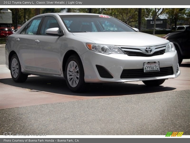 Classic Silver Metallic / Light Gray 2012 Toyota Camry L