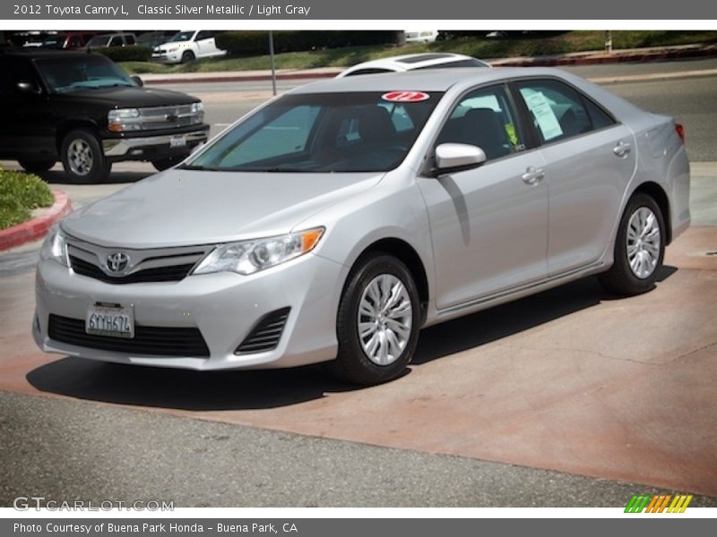 Classic Silver Metallic / Light Gray 2012 Toyota Camry L