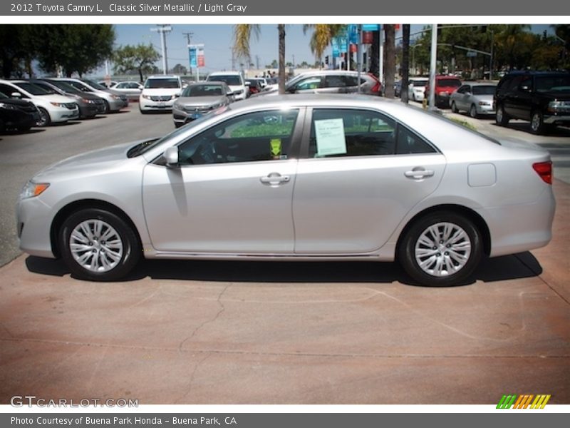 Classic Silver Metallic / Light Gray 2012 Toyota Camry L
