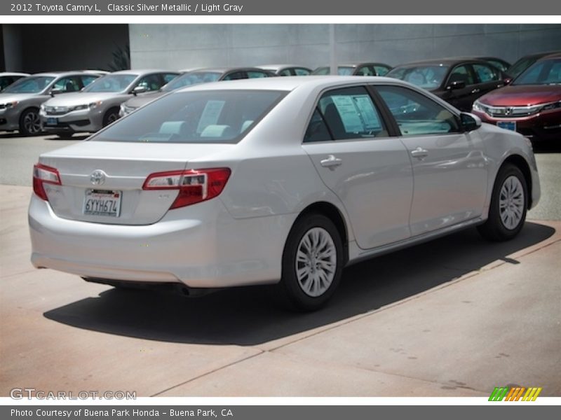 Classic Silver Metallic / Light Gray 2012 Toyota Camry L