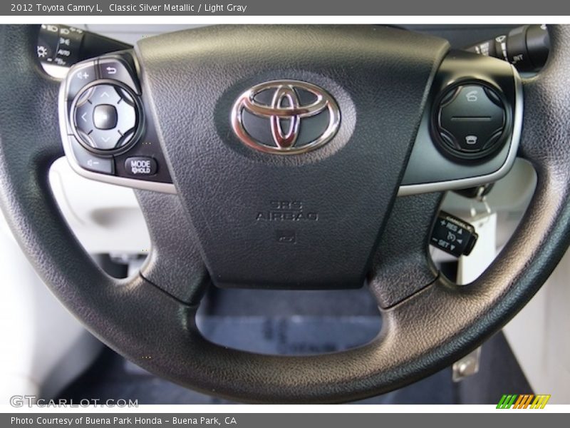 Classic Silver Metallic / Light Gray 2012 Toyota Camry L
