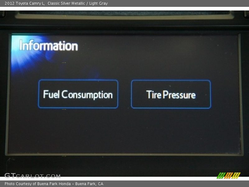 Classic Silver Metallic / Light Gray 2012 Toyota Camry L