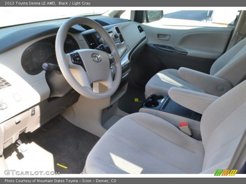 Black / Light Gray 2013 Toyota Sienna LE AWD