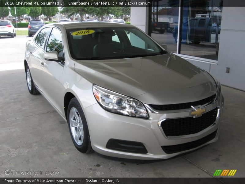 Champagne Silver Metallic / Jet Black/Titanium 2016 Chevrolet Malibu Limited LT