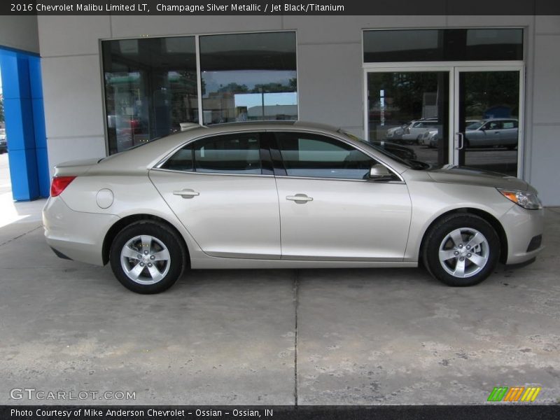 Champagne Silver Metallic / Jet Black/Titanium 2016 Chevrolet Malibu Limited LT